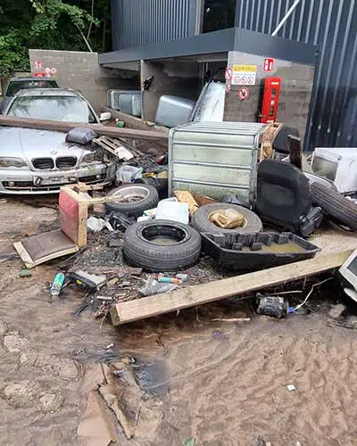 Overcoming the challenges of flooding at an auto recycling facility p three
